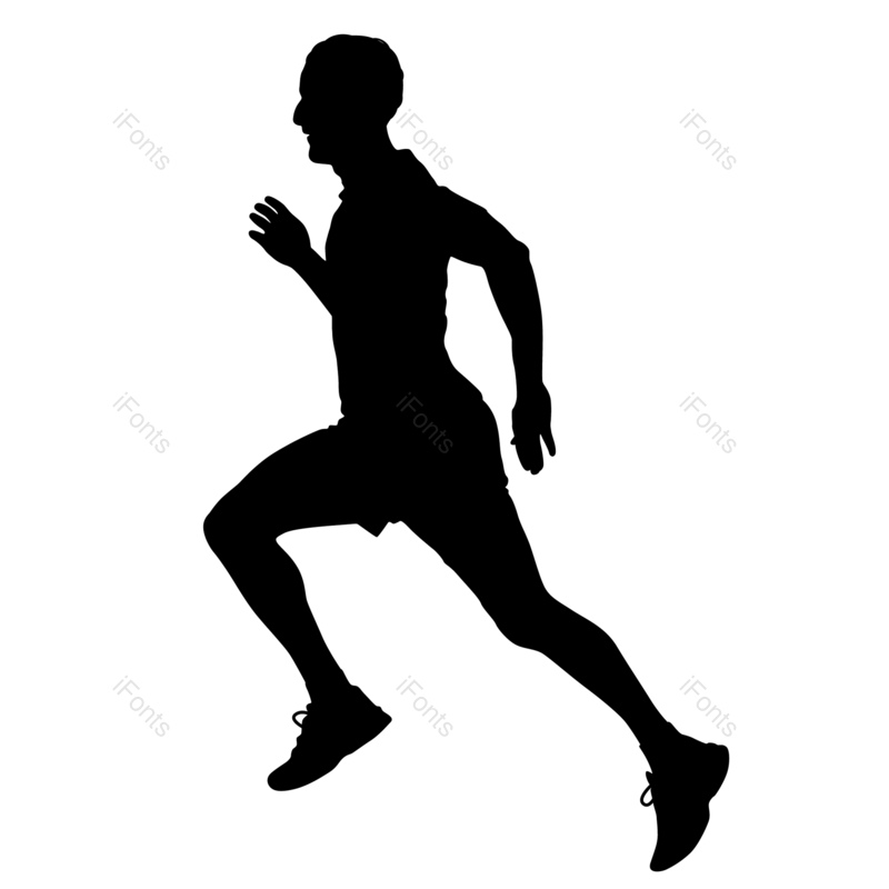 体育比赛图片,运动元素,运动会PNG,黑色剪影免抠素材